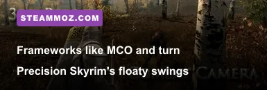 Third-person action combat overhaul in Skyrim featuring attack commitments and directional parrying