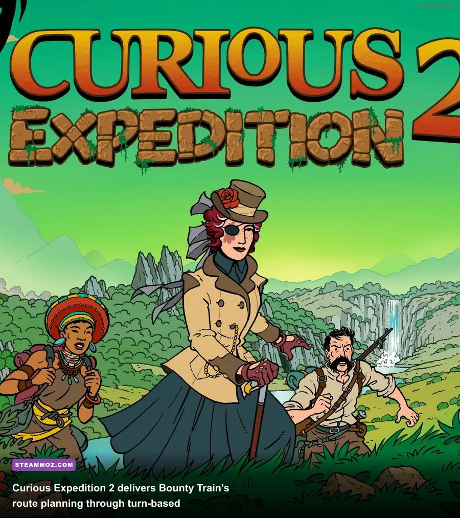 Curious Expedition 2 explorers navigating a dangerous jungle expedition