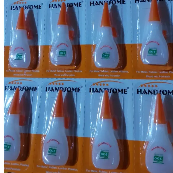 LEM KOREA/LEM SERBAGUNA-LEM ALTECO SUPER GLUE HANDSOME HS-40 HARGA 1PCS/ LEM TETES MULTIFUNGSI/ LEM SERBAGUNA MULTIFUNGSI/LEM SUPER GLUE MURAH/HANDSOME LEM KOREA 5 GRAM TETES KOREA CAIR POWER GLUE G SERBA GUNA - Gambar 3