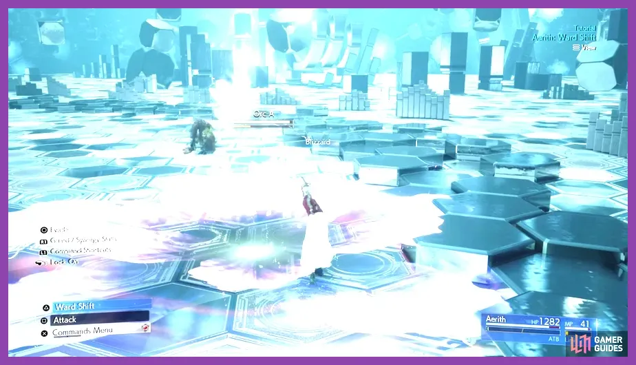 Aerith casting spells inside Arcane Ward alongside Yuffie in Final Fantasy VII Rebirth