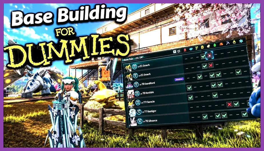 Palworld gameplay running at high frame rates with optimized settings