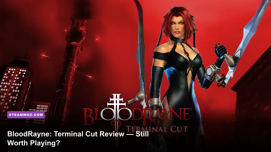 Rayne wielding her dual blades in BloodRayne: Terminal Cut