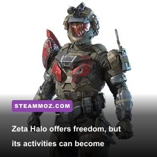 Halo Infinite campaign open world with a Forward Operating Base on Zeta Halo