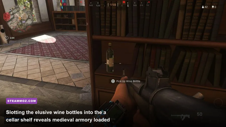 The hidden cellar stone wall mechanism in Fortune's Keep winery in Call of Duty Warzone