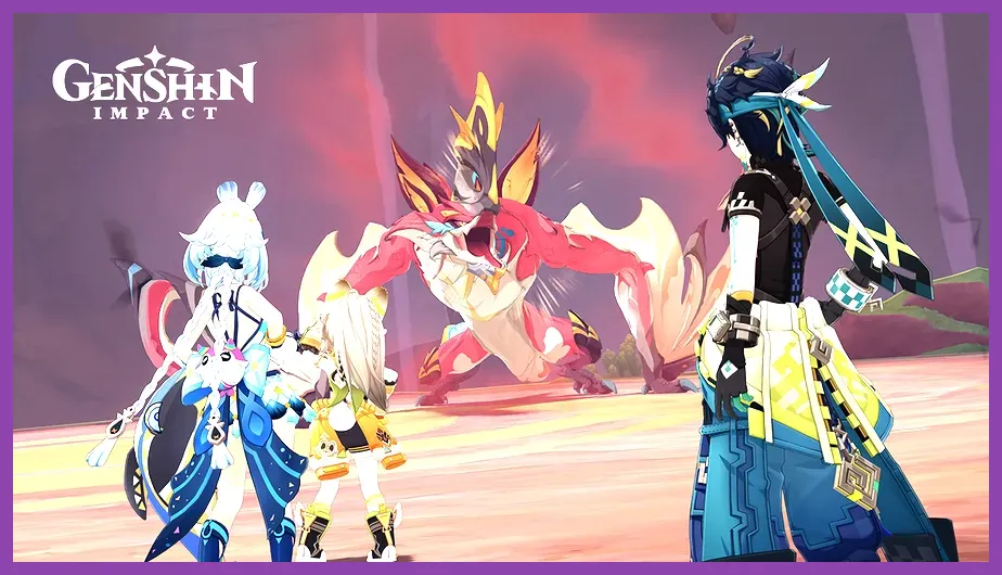Genshin Impact open world exploration on handheld PC