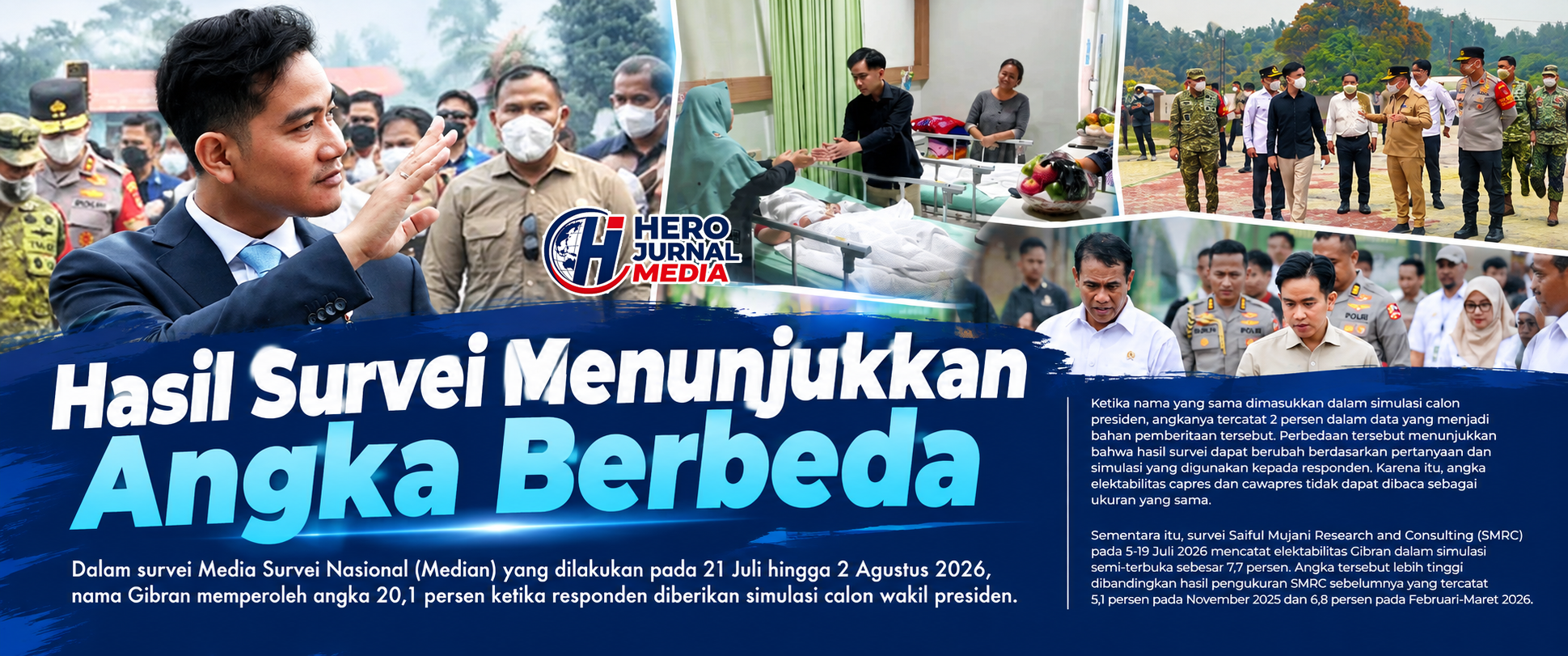 0 A Indonesian Political Survey News Collage