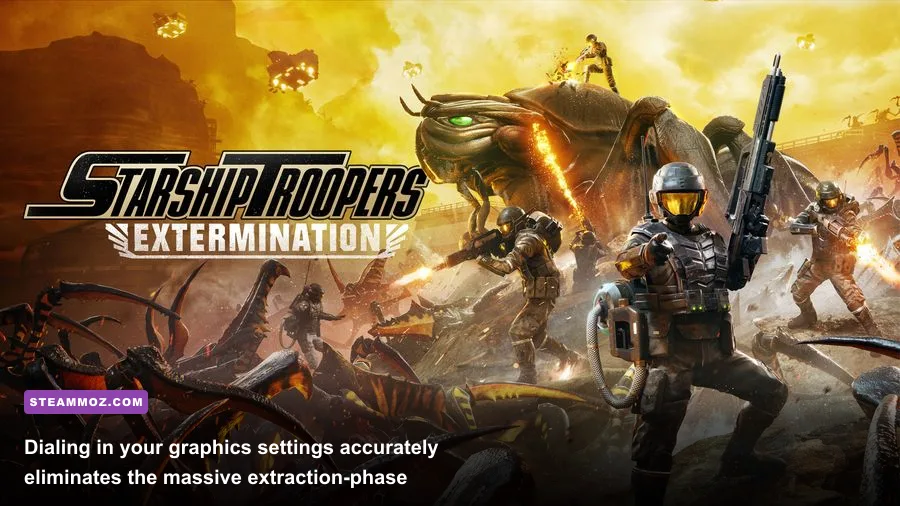 Starship Troopers Extermination graphics settings interface on PC