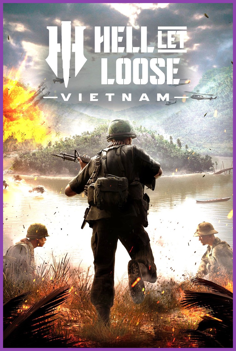 Welcome to the jungle: Hell Let Loose moves from the freezing trenches of Europe to the humid, deadly forests of Vietnam Hell Let Loose Vietnam game cover art showing soldiers in a jungle