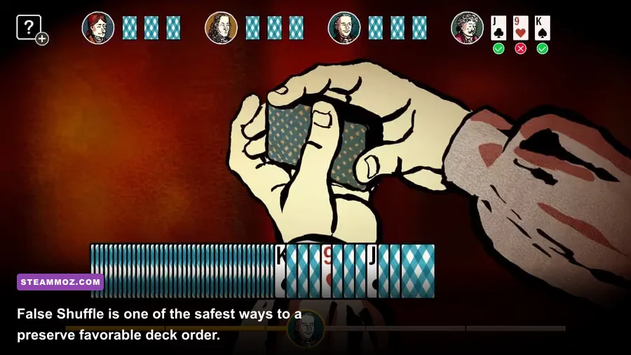 Card Shark False Shuffle card trick performed during a high-stakes game