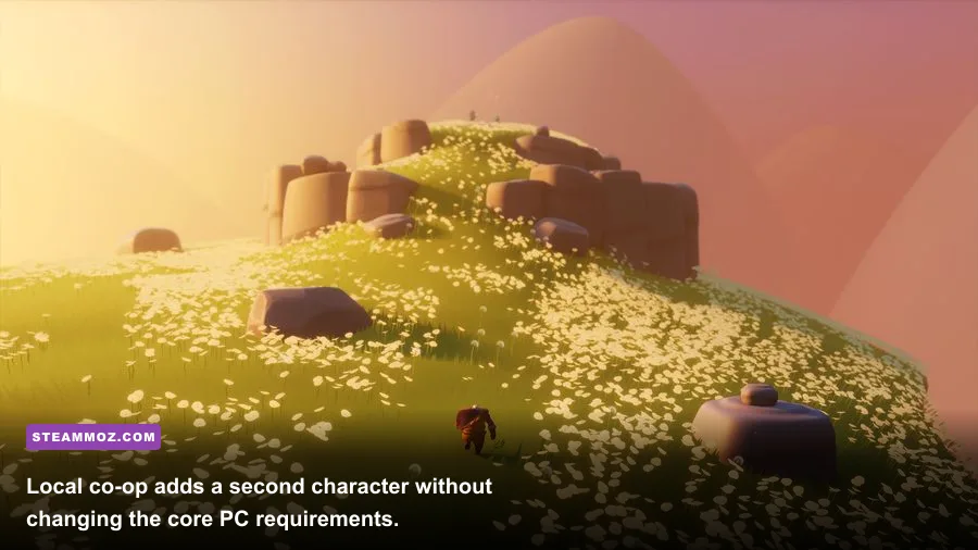 Two players controlling characters in Arise A Simple Story local co-op