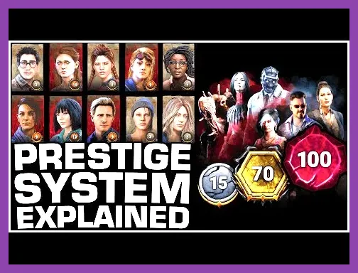 Dead by Daylight character prestige reward screen