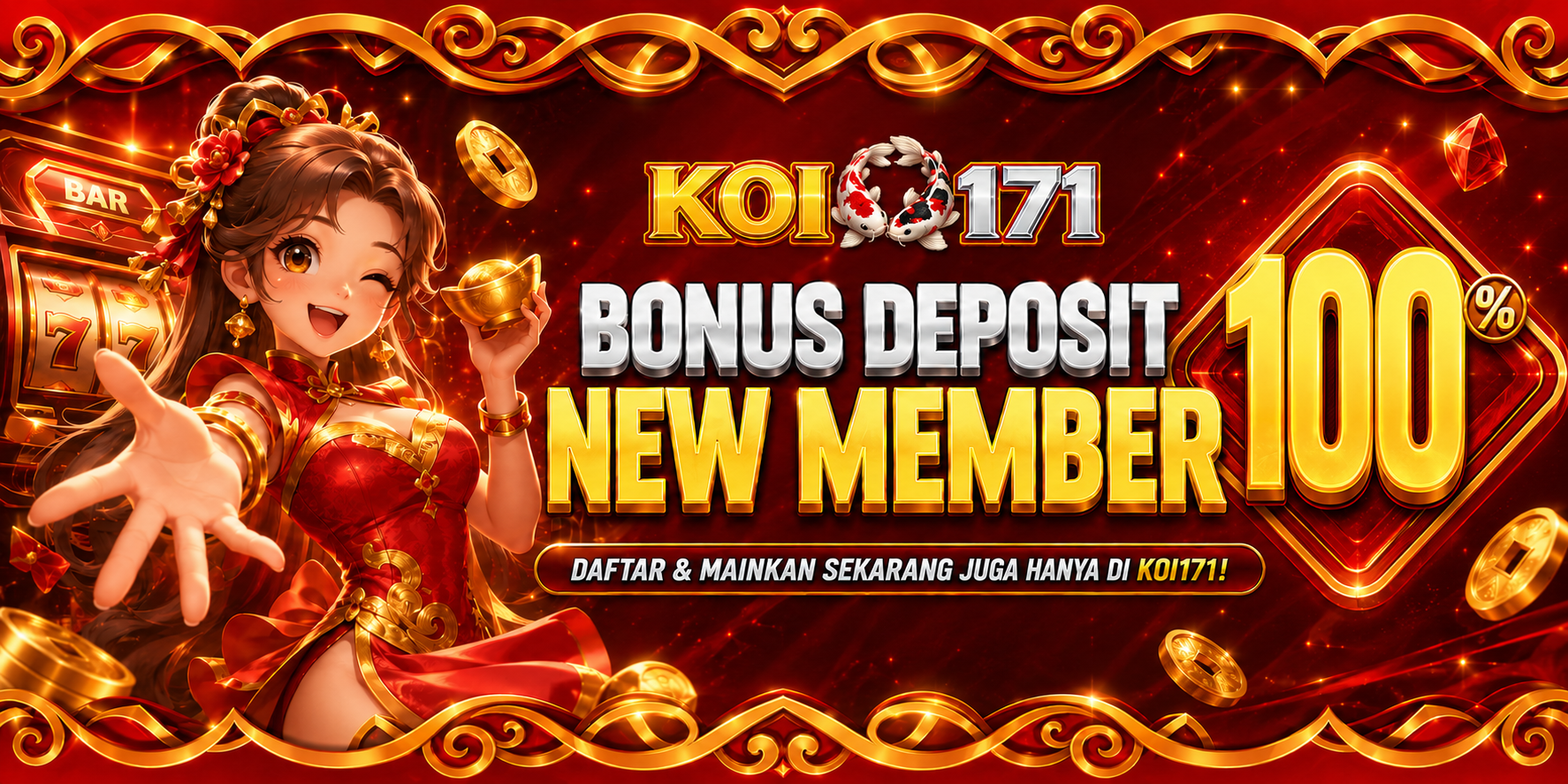 Bonus Deposit New Member 100%