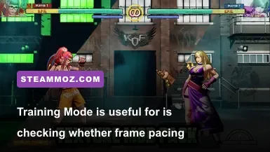 Fatal Fury City of the Wolves training mode on PC with fighting game HUD