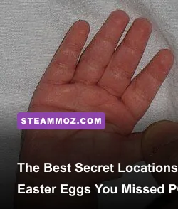 Collage of famous secret locations and Easter eggs from PC and console games