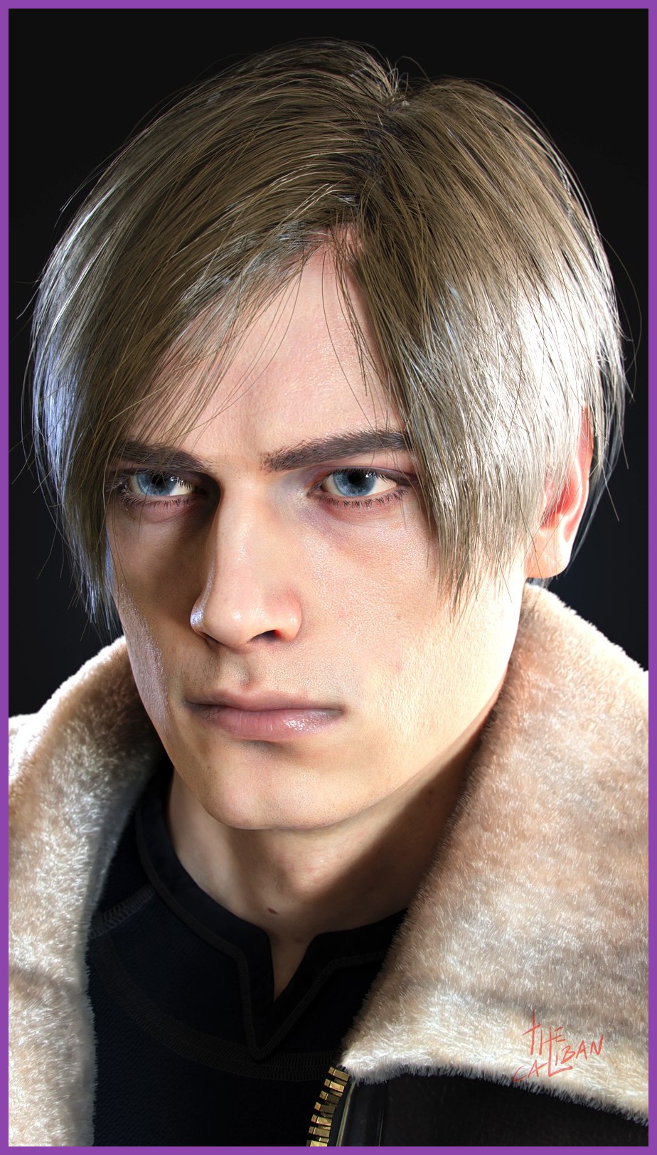 Leon Kennedy detailed character model from Resident Evil 4 Remake