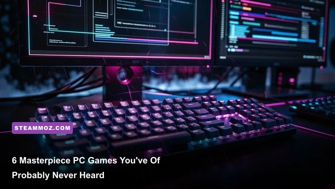 High-end PC gaming setup showcasing underground indie games