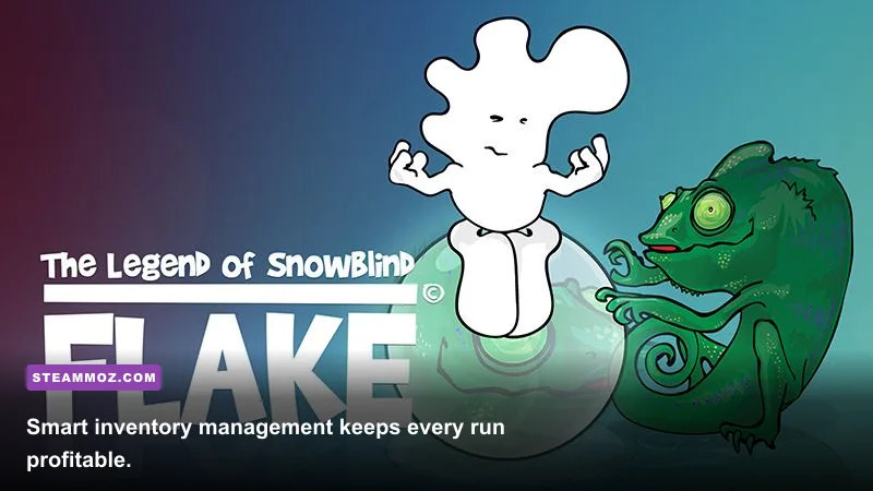 FLAKE The Legend of Snowblind inventory and gold loot management
