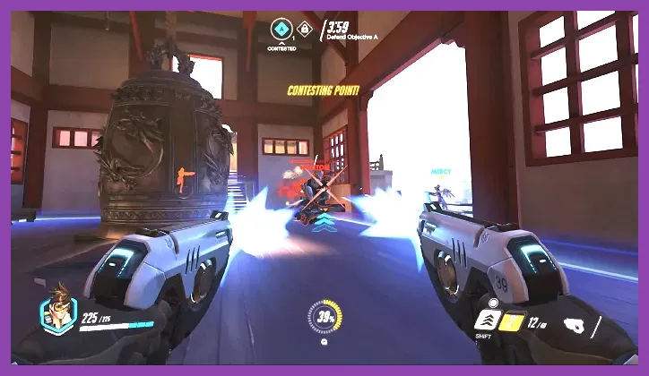 Overwatch 2 Tracer in combat