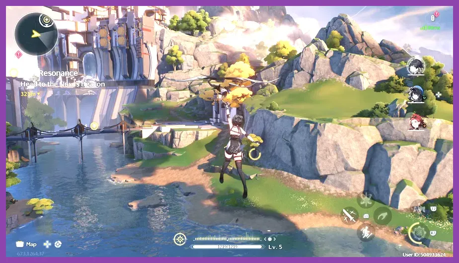 Exploring the open world in Wuthering Waves