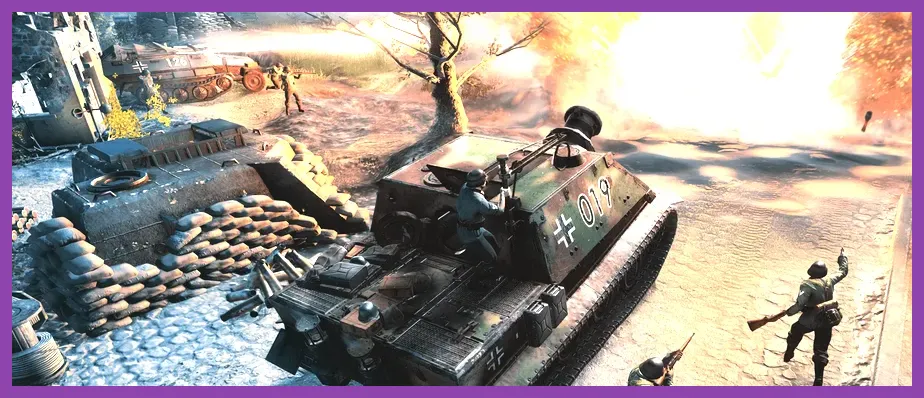 Armor warfare and anti-tank guns in Company of Heroes 3