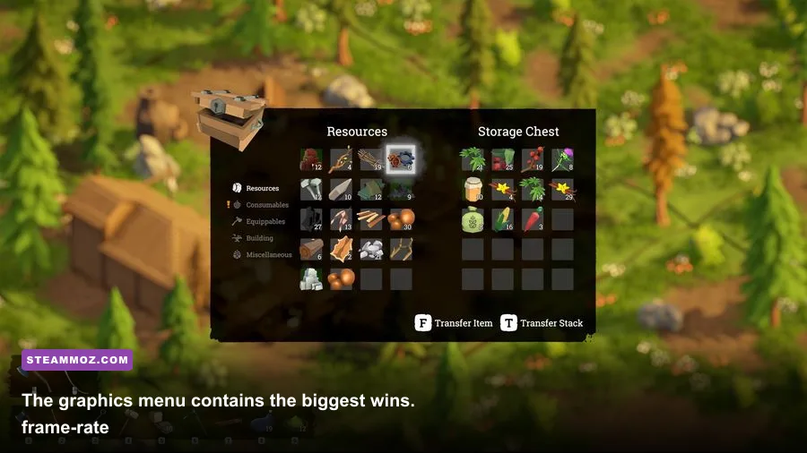 Above Snakes PC graphics settings menu showing performance options