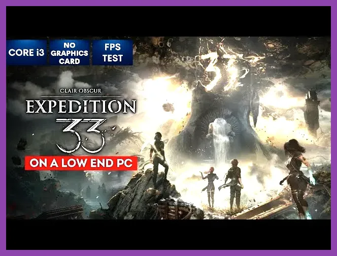 Screenshot showing Clair Obscur Expedition 33 running on minimum PC settings at 1080p