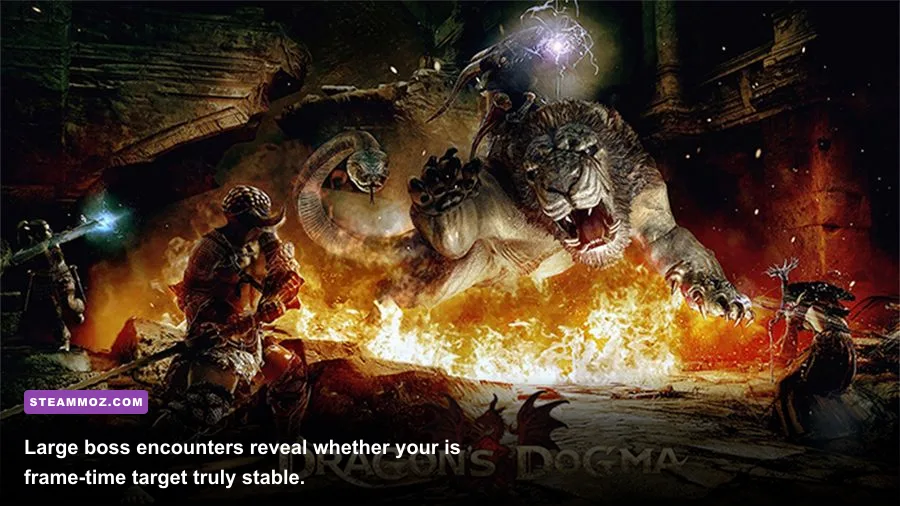 Dragon's Dogma Dark Arisen Dragon boss battle on PC