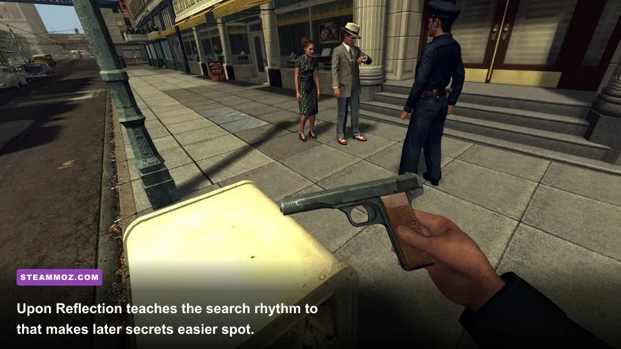 Upon Reflection crime scene investigation in L.A. Noire The VR Case Files