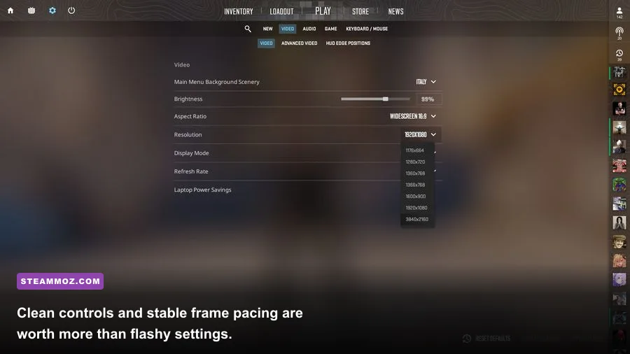 Death Ray Manta running in fullscreen on a Steam gaming PC