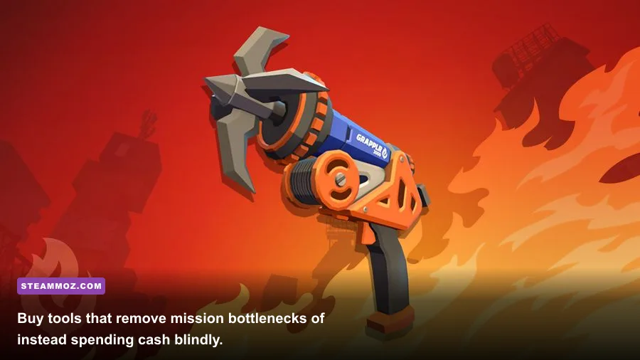 Embr emergency tools including the fire hose, extinguisher and axe