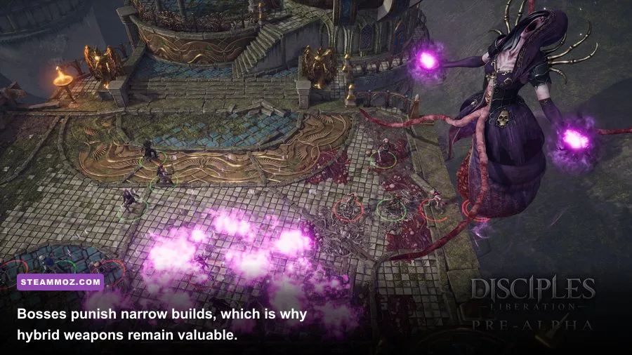 Disciples Liberation Nevendaar boss encounter during Paths to Madness