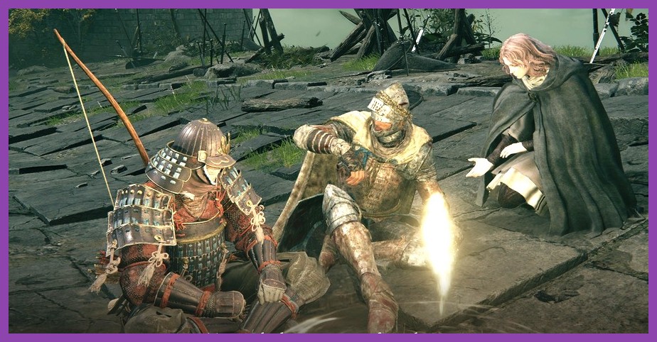 Players communicating via voice chat during a boss fight in Shadow of the Erdtree