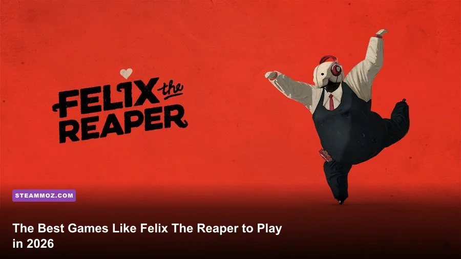 Felix The Reaper dancing through a shadow puzzle in a colorful isometric level
