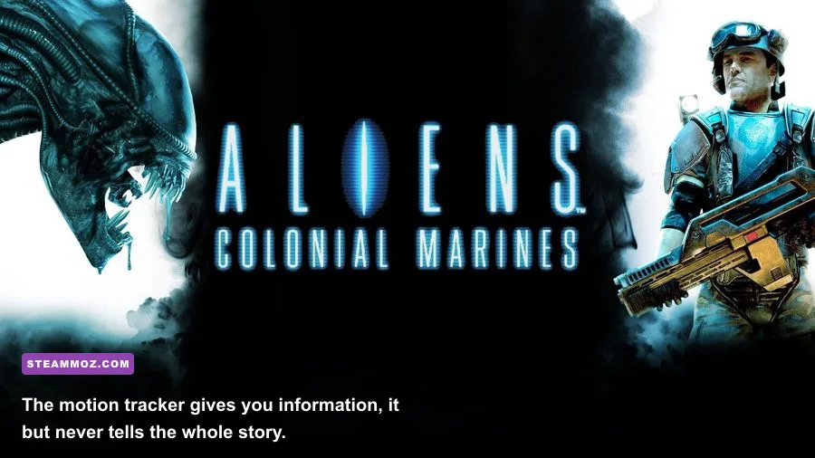Aliens Colonial Marines motion tracker warning of Xenomorphs in a dark corridor