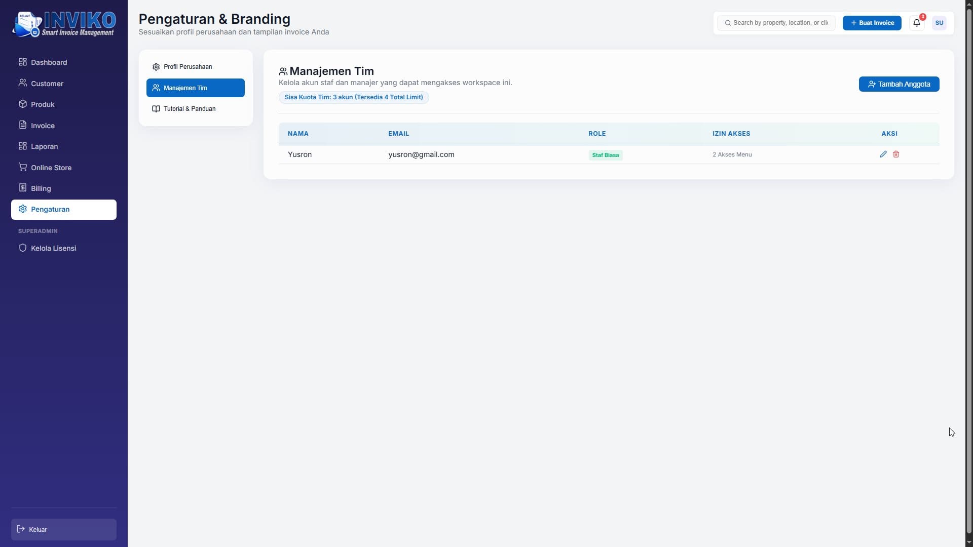 Business Profile dan Payment INVIKO 2