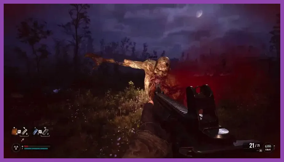 Combat encounter against dangerous mutants in Stalker 2