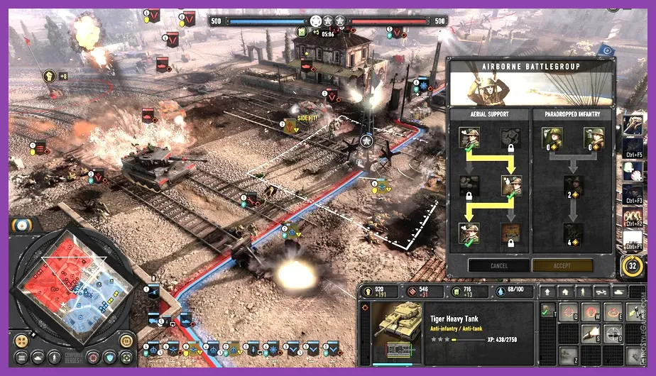 Infantry units utilizing heavy cover in Company of Heroes 3