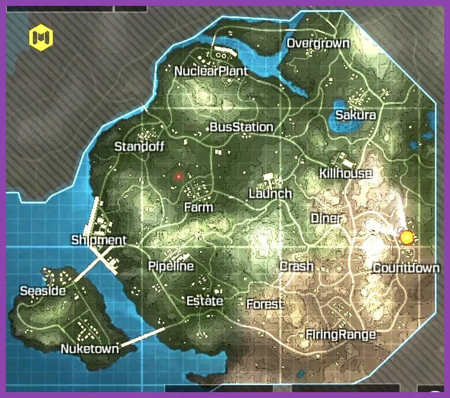 Call of Duty Mobile Battle Royale map Isolated
