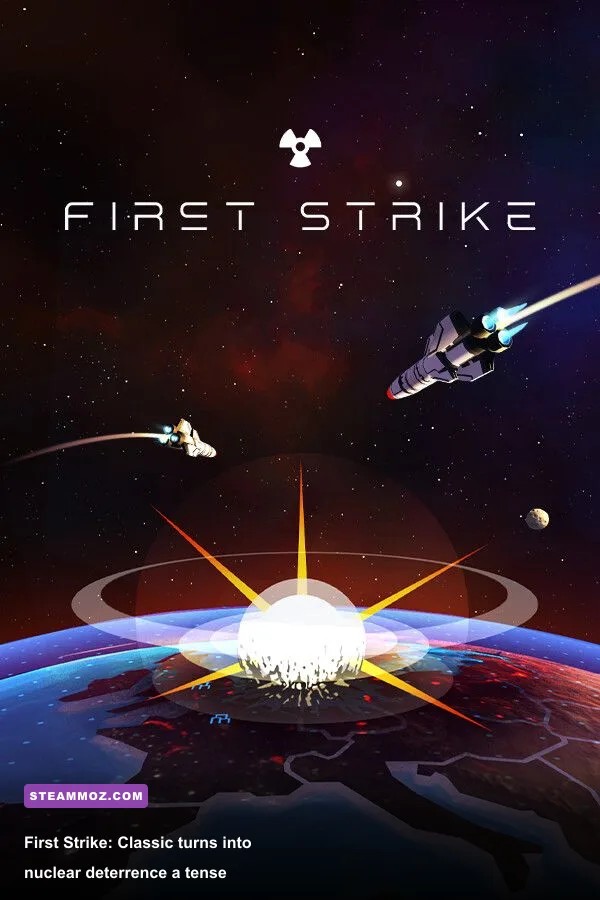 Official First Strike Classic wallpaper depicting a global nuclear standoff