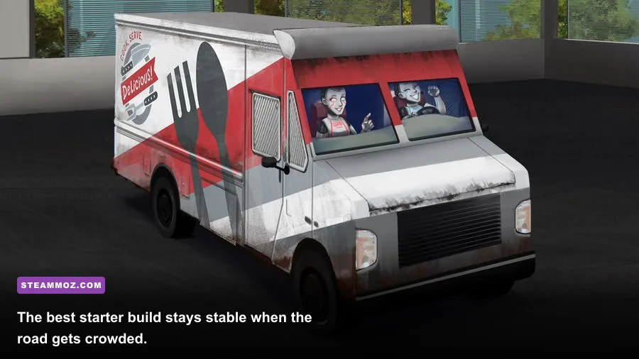 Cook Serve Delicious 3 food truck completing a busy highway service