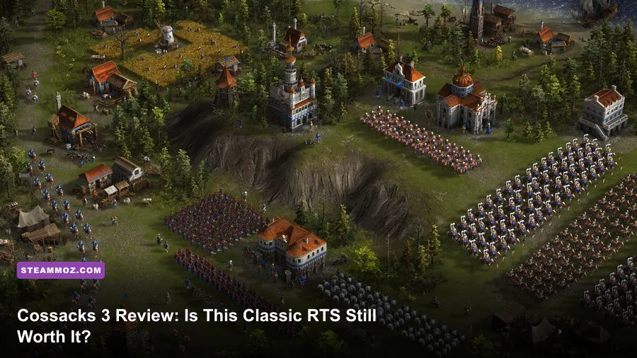 Cossacks 3 army formations fighting across a large European battlefield