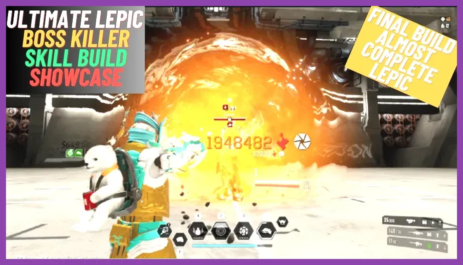 Ultimate Lepic firing grenade launcher at Void Intercept Boss