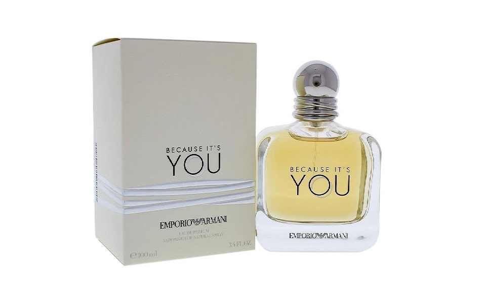 Emporio Armani Because It's You perfume bottle close up