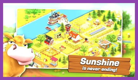 Hay Day Android roadside shop with animals and crops