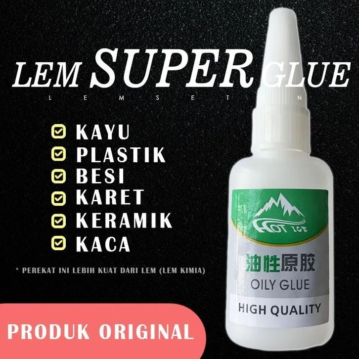 Lem Super Glue Serbaguna Cairan Super Perekat Kuat Lem Korea G Lem Sepatu Lem Setan /Lem serbaguna superkuat isi 50 gr