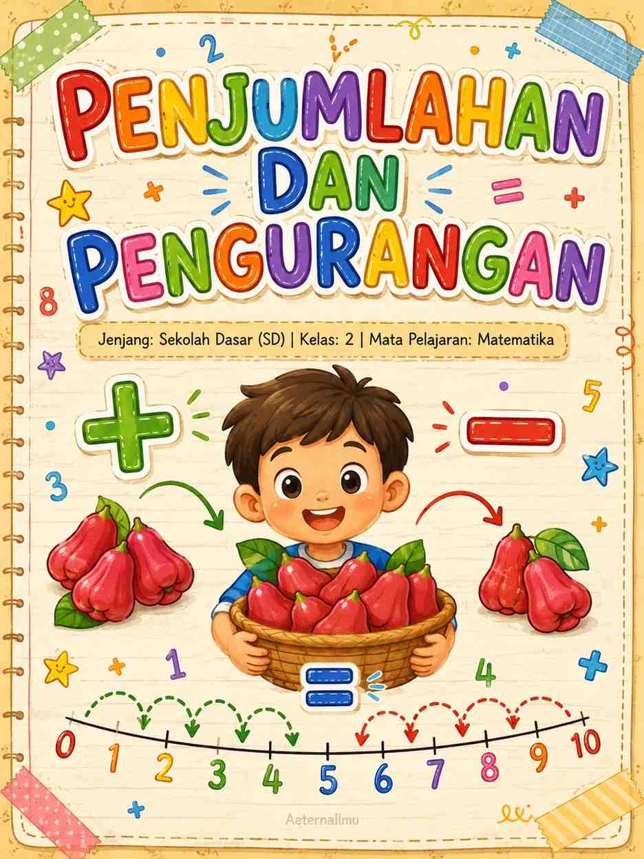 Rangkuman Matematika Kelas 2 SD Penjumlahan dan Pengurangan - AeternaIlmu