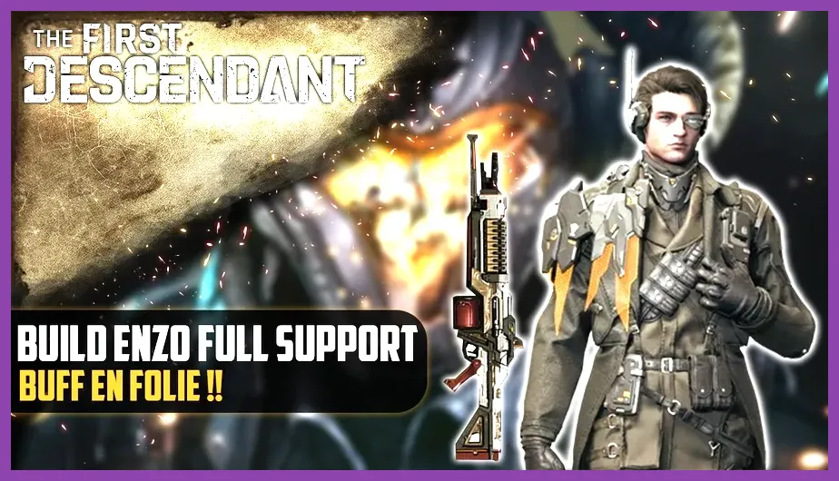 Enzo providing ammo and crit rate buffs to teammates