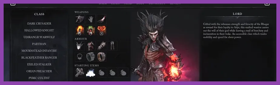 Lords of the Fallen Class Tier List 2026