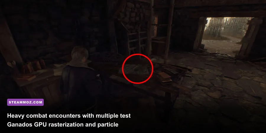 Intense village battle against Ganados in Resident Evil 4 Remake