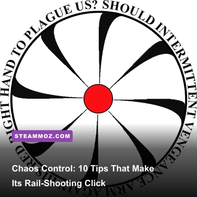 Chaos Control rail shooter gameplay showing a futuristic fighter attacking alien targets